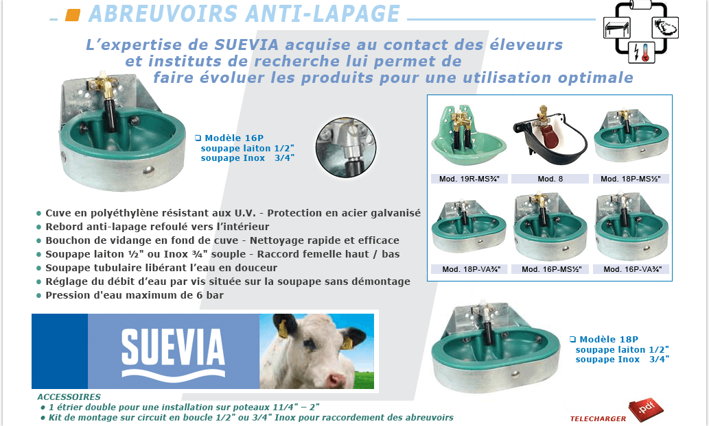 Abreuvoir anti-lapage SUEVIA - Fermequip Morlaix Plounevez Moedec Bretagne