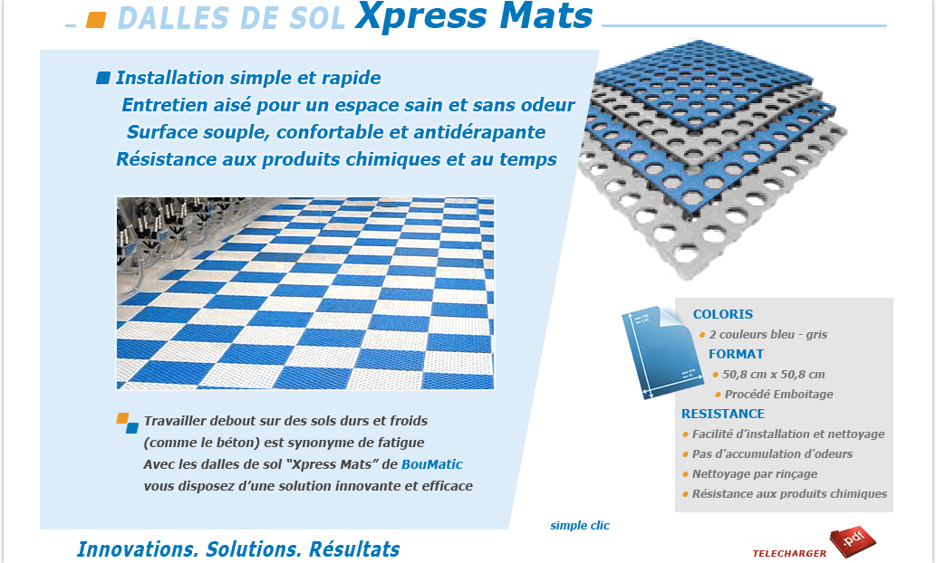 Dalle Xpress Mats de Boumatic Fermequip Morlaix Plounevez-Moedec