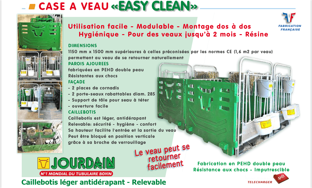 Case Veaux Easy Clean JOURDAIN Fermequip Morlaix Plounevez-Moedec